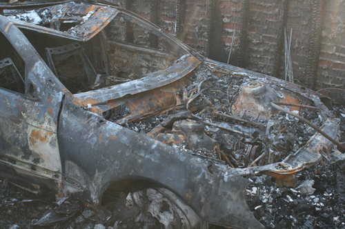 Burned Car